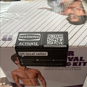 Hair removal waxing kit